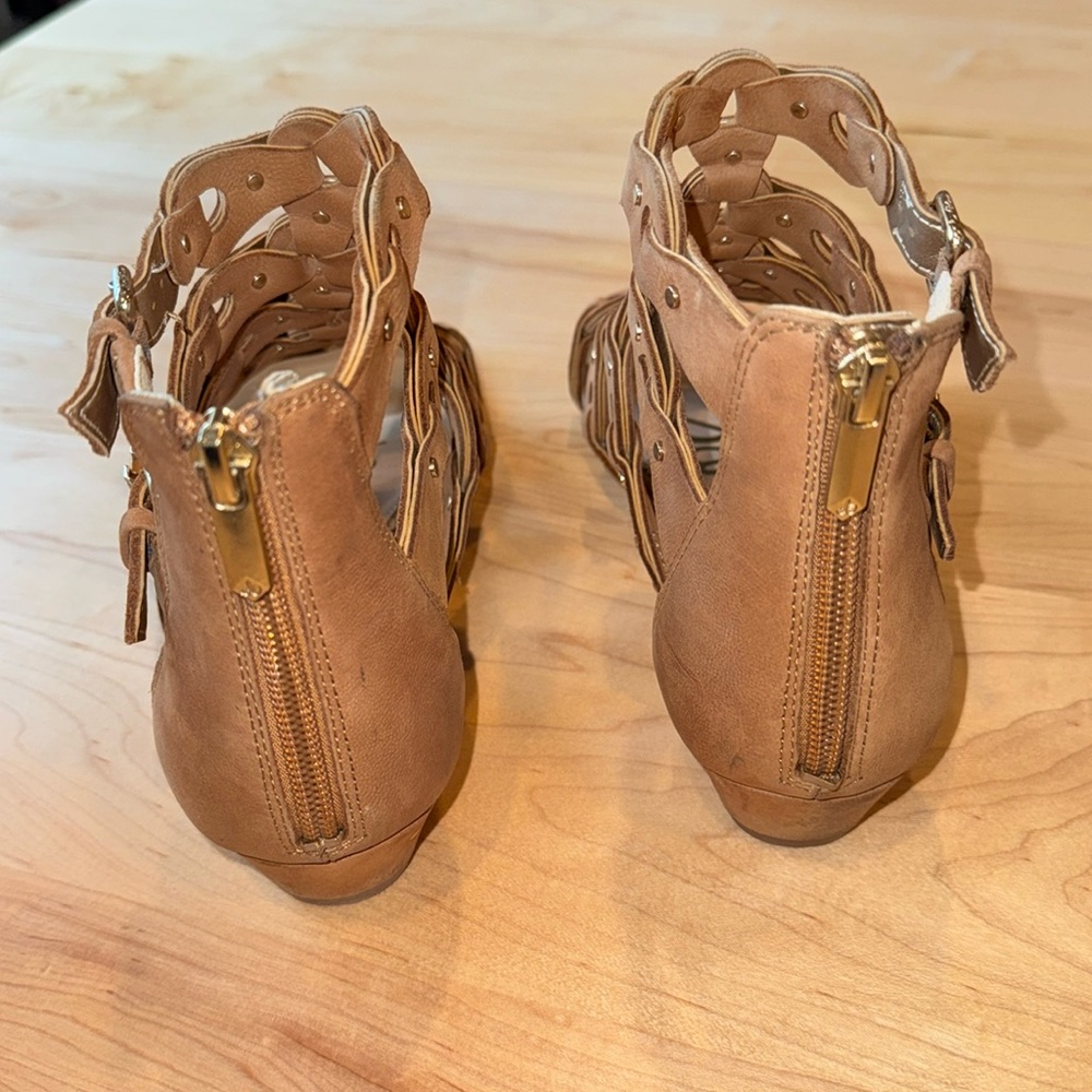 Women's Sam Edelman Draper Cage Sandal, Camel Gladiator Sandals in size 8 - Picture 3 of 7